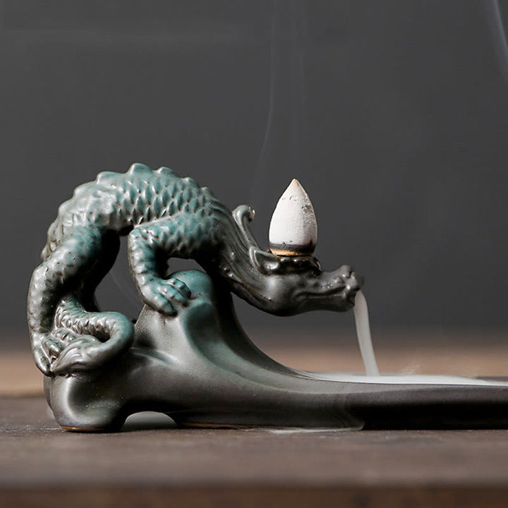 Buddha Stones Moon Rabbit PiXiu Mountain Healing Ceramic Stick Incenso Bruciatore Decorazione