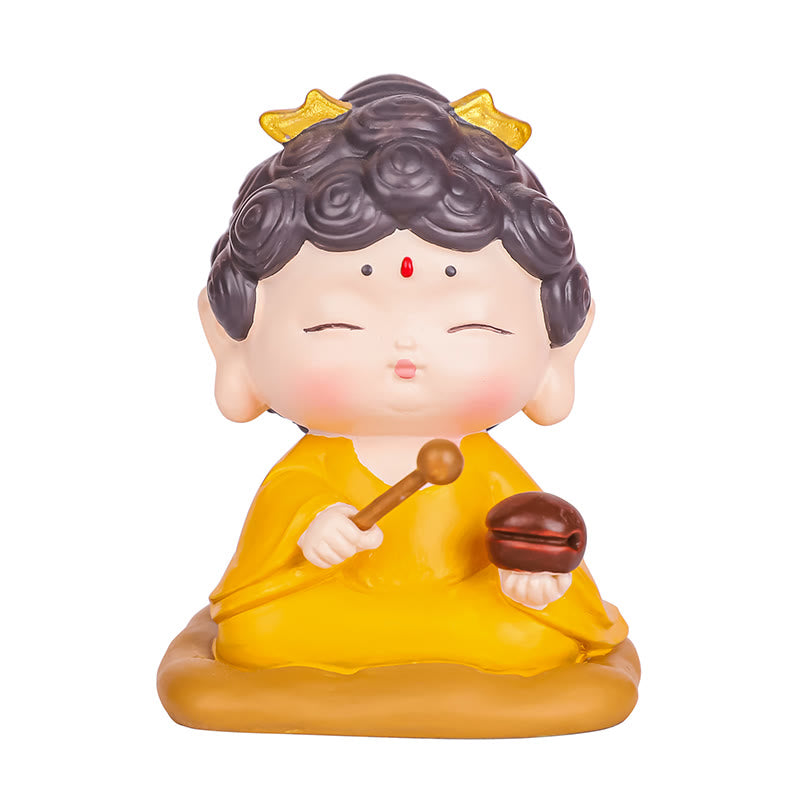Buddha Stones Meditazione Loto Amitabha Buddha Statua in resina Compassione Decorazione per la casa