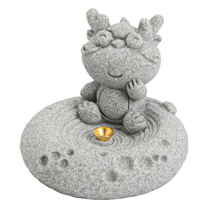 Buddha Stones Zodiaco cinese Bruciatore di incenso curativo Decorazione da scrivania