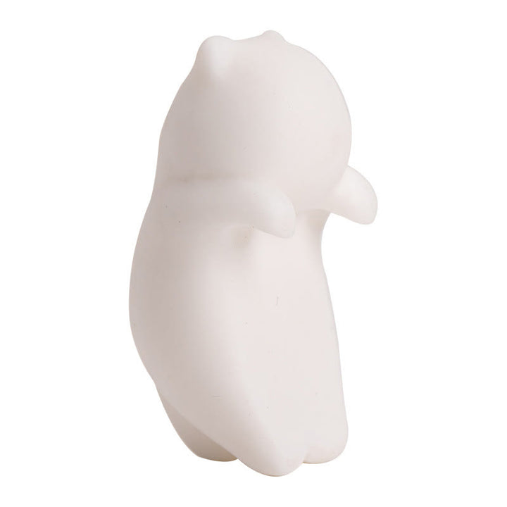 Buddha Stones Mini Hanging White Cat Tea Pet Ceramica Casa Scrivania Figurina Decorazione - image 14