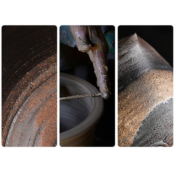 Buddha Stones Piccolo monaco marrone Cappello Colino Ceramica Accessori per il tè Figurina Zen Casa Scrivania Decorazione - image 16