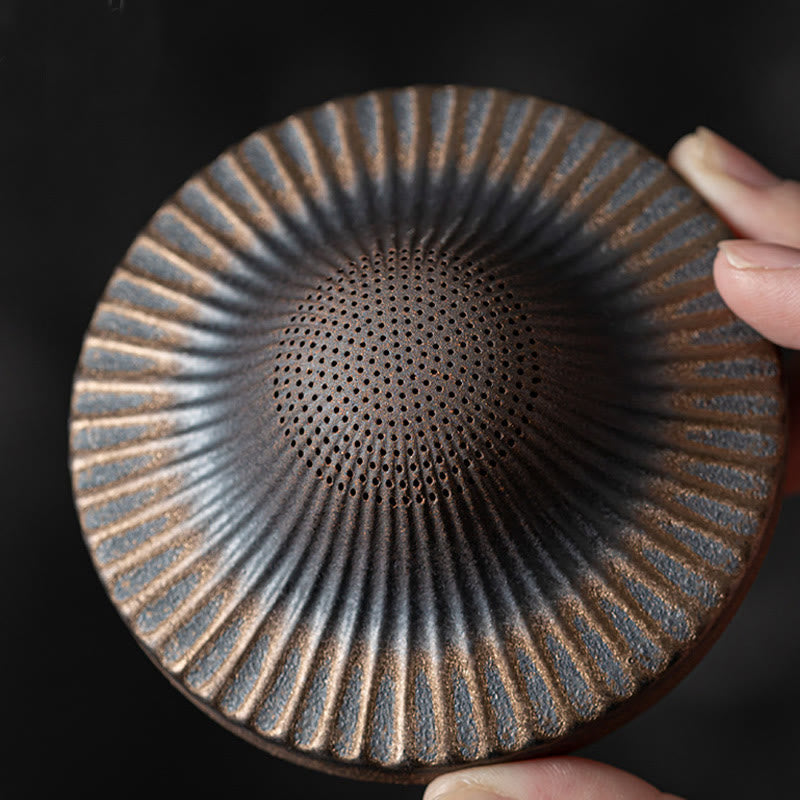 Buddha Stones Piccolo monaco marrone Cappello Colino Ceramica Accessori per il tè Figurina Zen Casa Scrivania Decorazione - image 13