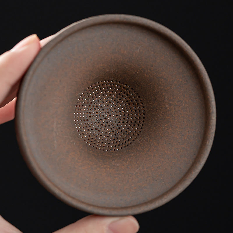 Buddha Stones Piccolo monaco marrone Cappello Colino Ceramica Accessori per il tè Figurina Zen Casa Scrivania Decorazione - image 14