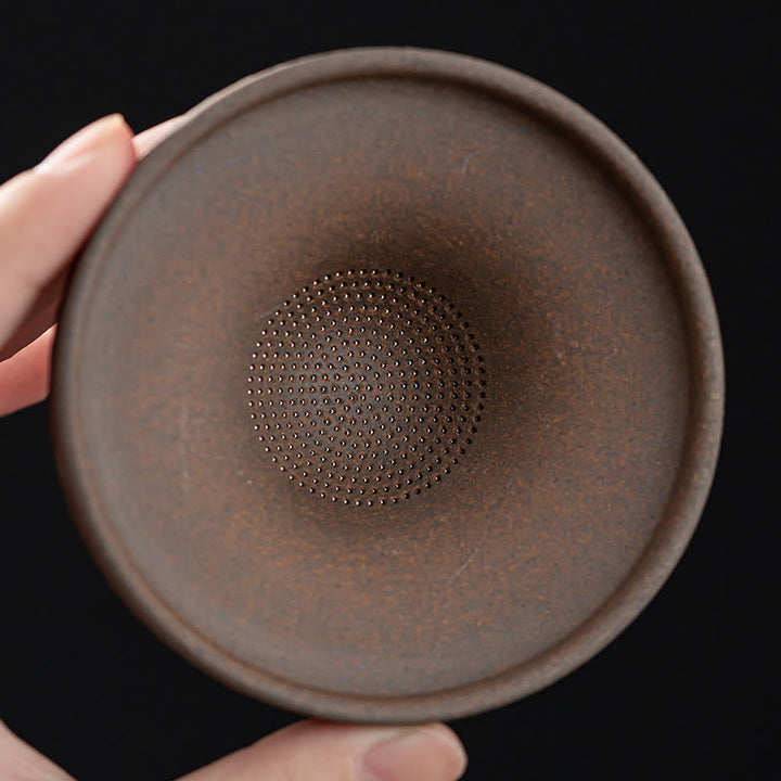 Buddha Stones Piccolo monaco marrone Cappello Colino Ceramica Accessori per il tè Figurina Zen Casa Scrivania Decorazione - image 14