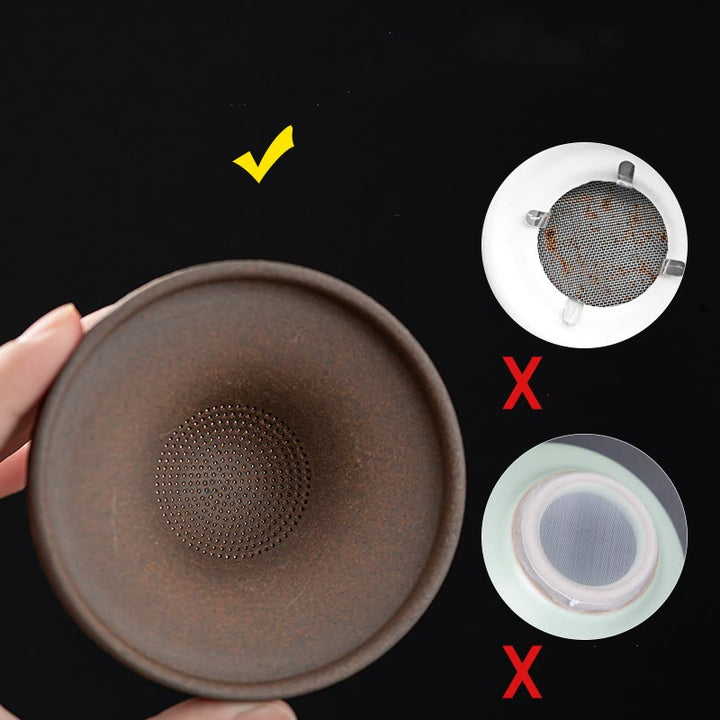 Buddha Stones Piccolo monaco marrone Cappello Colino Ceramica Accessori per il tè Figurina Zen Casa Scrivania Decorazione - image 15