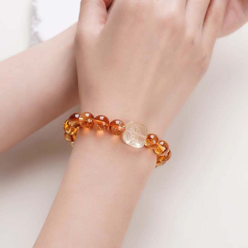 Bracciale Buddha Stones Topaz Zashi Lhamo Kindness