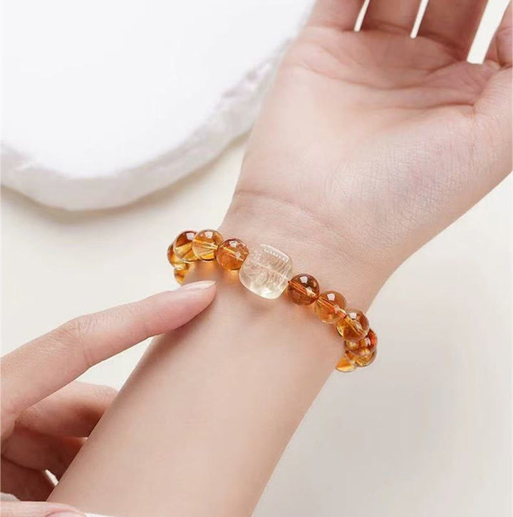 Bracciale Buddha Stones Topaz Zashi Lhamo Kindness