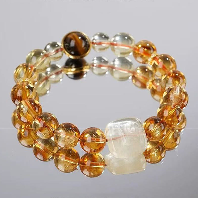 Bracciale Buddha Stones Topaz Zashi Lhamo Kindness