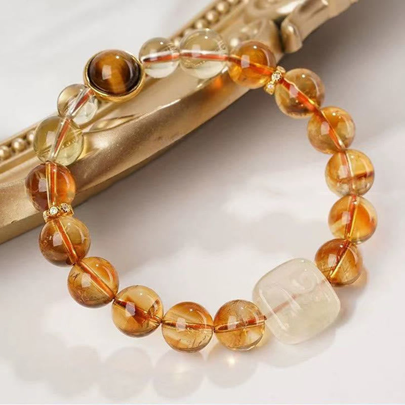 Bracciale Buddha Stones Topaz Zashi Lhamo Kindness