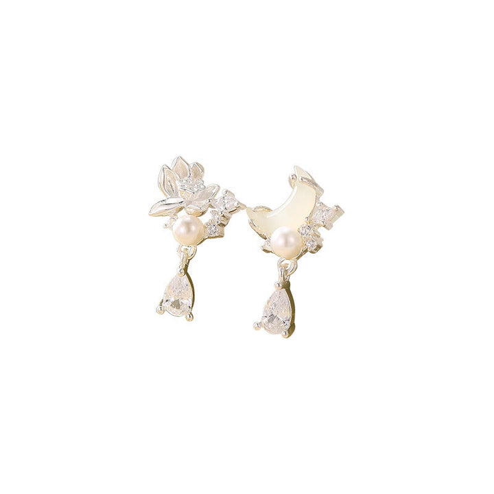 Orecchini Buddha Stones Hetian Jade 925 Sterling Silver Cubic Zirconia Pearl Abundance  - image 10