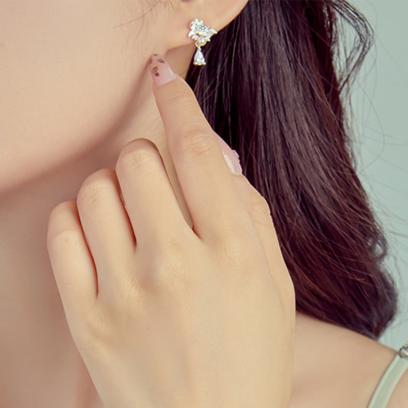 Orecchini Buddha Stones Hetian Jade 925 Sterling Silver Cubic Zirconia Pearl Abundance  - image 2