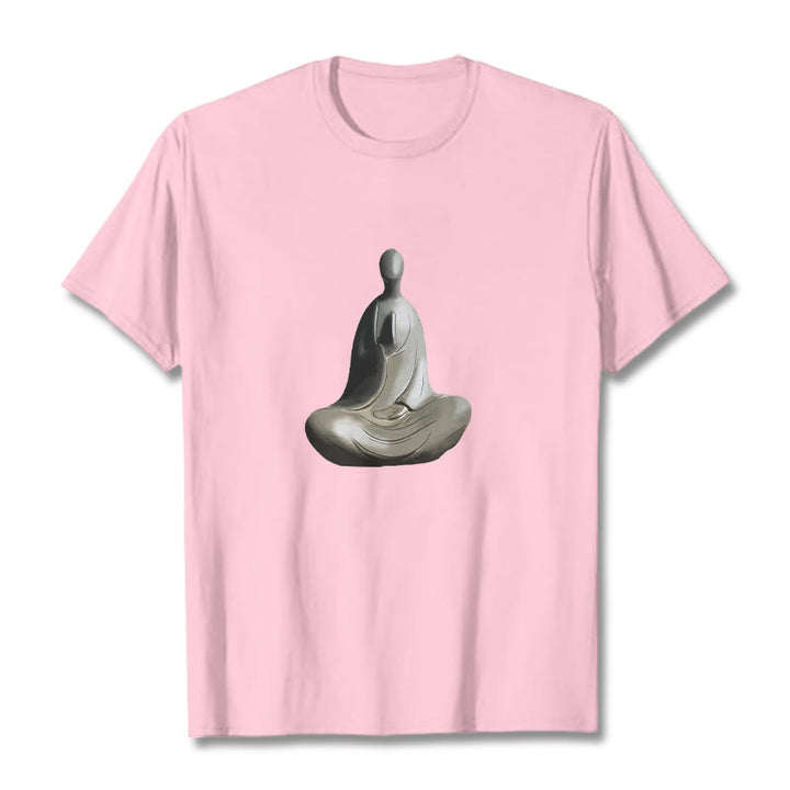 Maglietta in cotone con motivo Buddha Buddha Stones - Rosa chiaro - 2XL - image 18