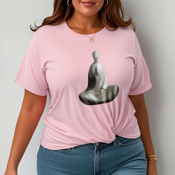 Maglietta in cotone con motivo Buddha Buddha Stones - image 19