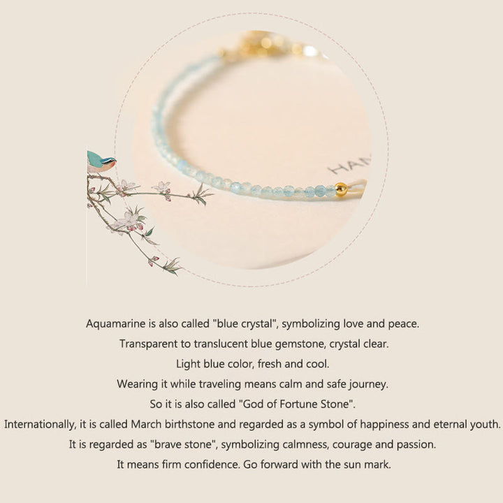 Braccialetto della saggezza in rame placcato oro 14k con perle ultrasottili di perle turchesi da 2 mm Buddha Stones
