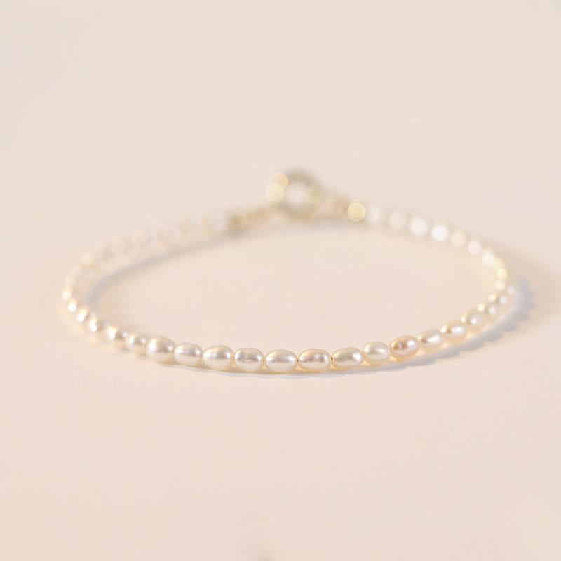 Braccialetto della saggezza in rame placcato oro 14k con perle naturali da 2 mm e perle ultrasottili Buddha Stones