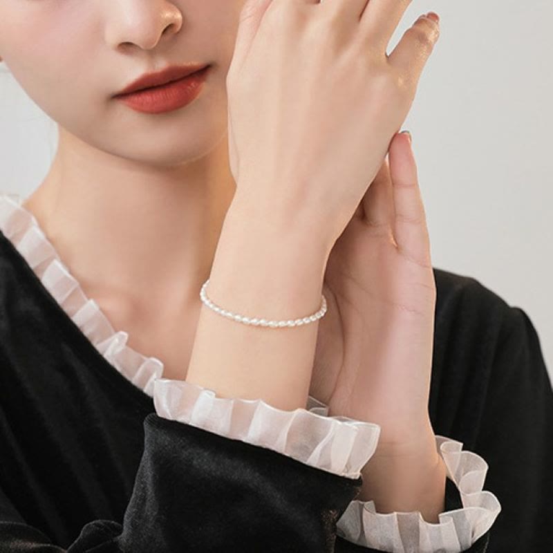 Braccialetto della saggezza in rame placcato oro 14k con perle naturali da 2 mm e perle ultrasottili Buddha Stones