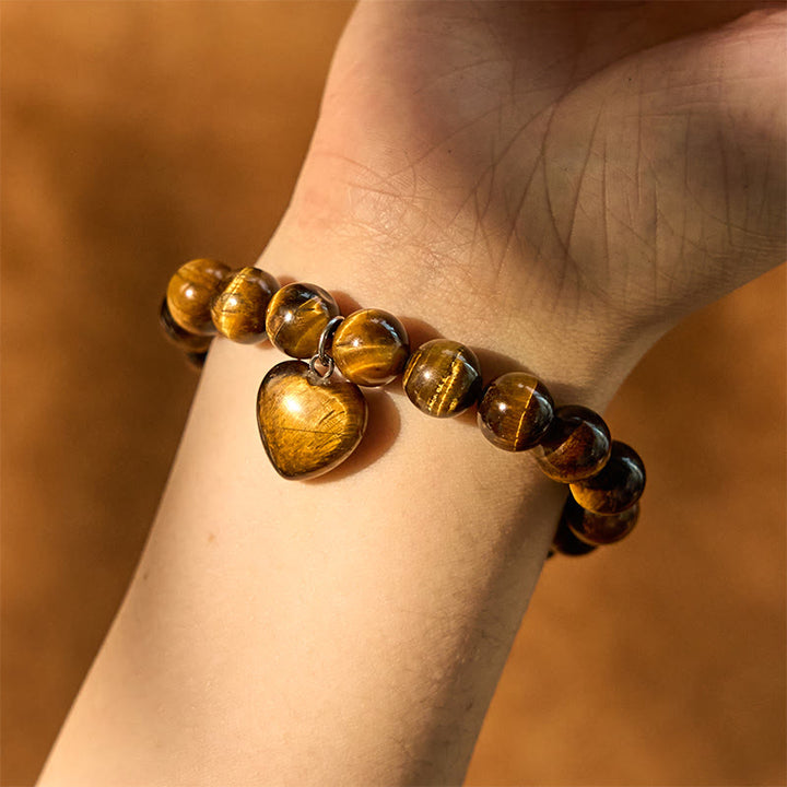 Bracciale con cuore Buddha Stones, vari cristalli, avventurina verde e simbolo di equilibrio - image 24