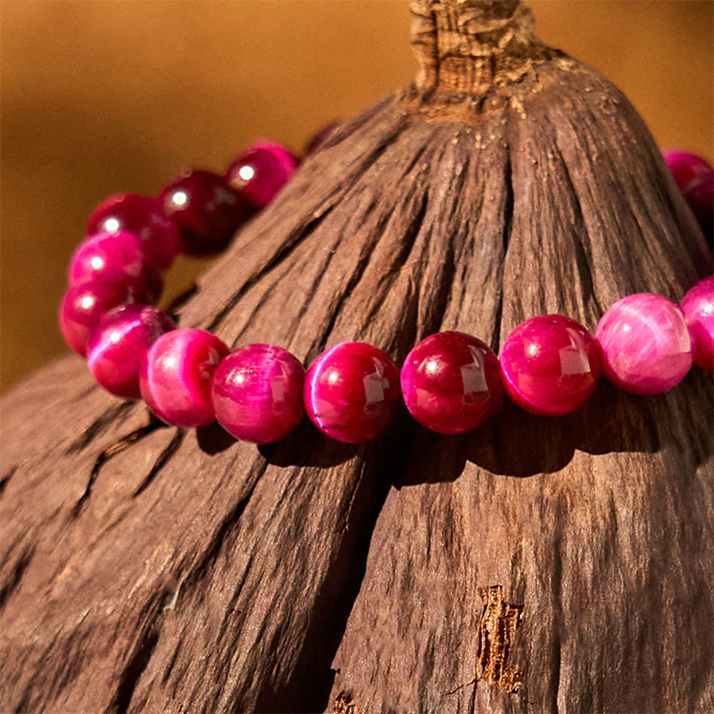 Braccialetto Buddha Stones Red Tiger Eye Calm