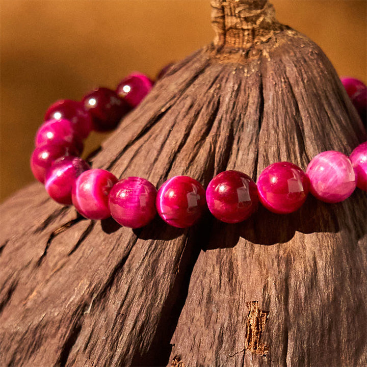 Braccialetto Buddha Stones Red Tiger Eye Calm