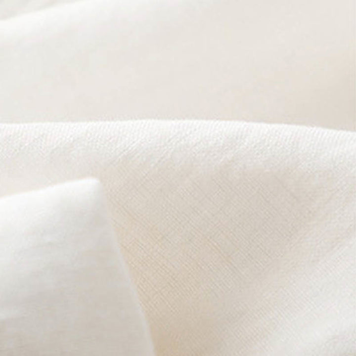 Pantaloni larghi da donna in cotone e lino con tasche, casual, tinta unita, con pieghe laterali , Buddha Stones - image 17