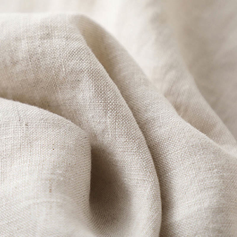 Pantaloni larghi da donna in cotone e lino con tasche, casual, tinta unita, con pieghe laterali , Buddha Stones - image 4