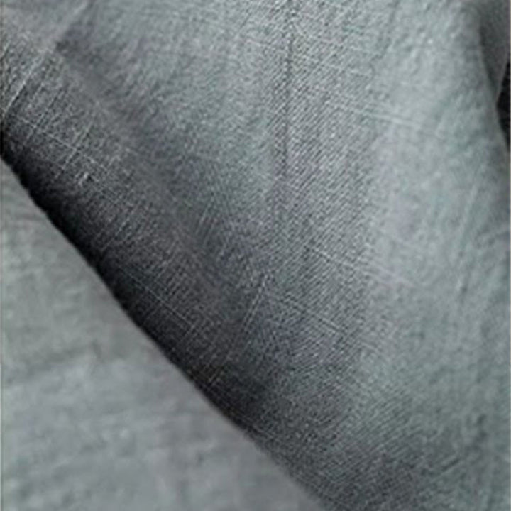 Pantaloni da donna con coulisse in cotone e lino casual tinta unita Buddha Stones con tasche - image 3