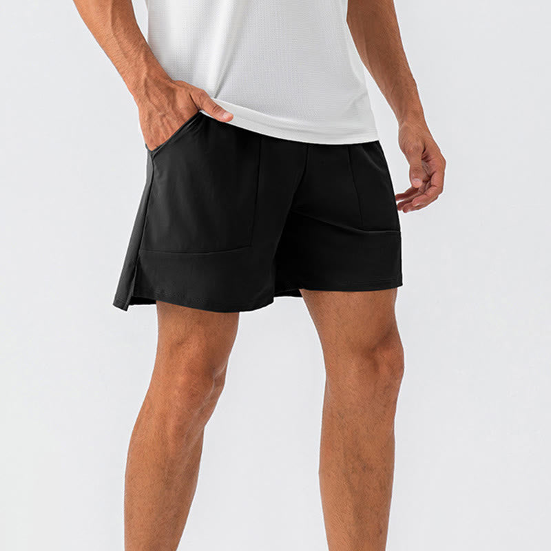 Pantaloncini sportivi casual da uomo Buddha Stones in nylon ad asciugatura rapida con tasche