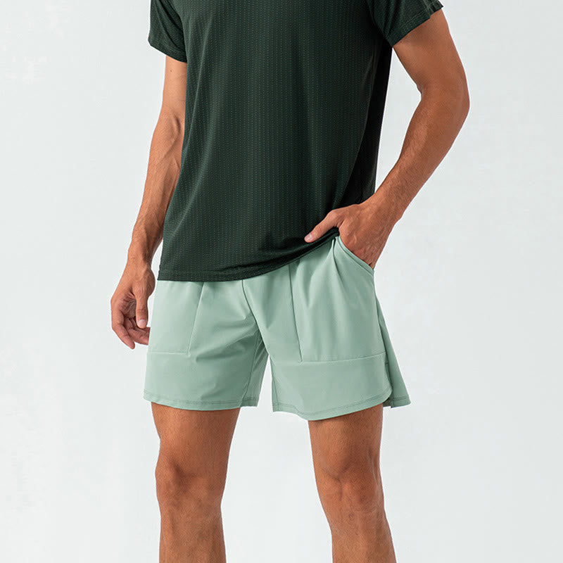 Pantaloncini sportivi casual ad asciugatura rapida da uomo Buddha Stones con tasche - image 8