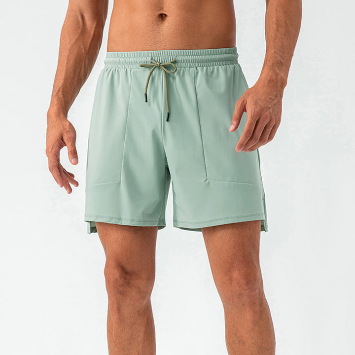 Pantaloncini sportivi casual da uomo Buddha Stones in nylon ad asciugatura rapida con tasche