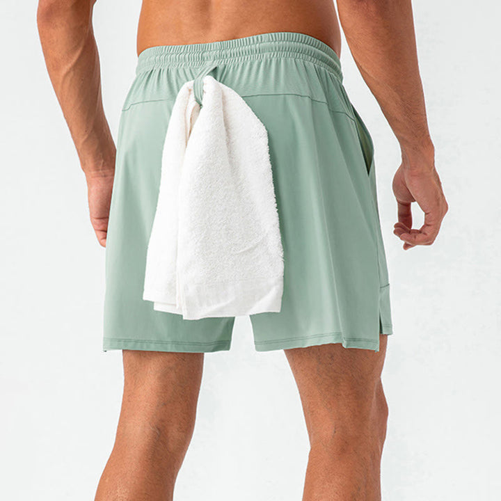 Pantaloncini sportivi casual da uomo Buddha Stones in nylon ad asciugatura rapida con tasche