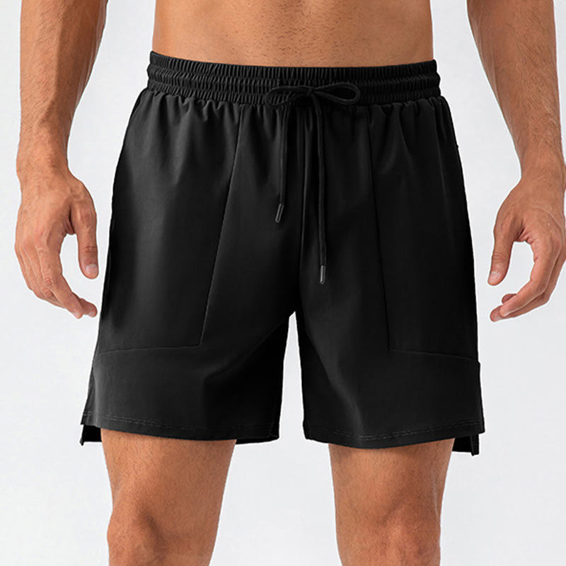 Pantaloncini sportivi casual da uomo Buddha Stones in nylon ad asciugatura rapida con tasche