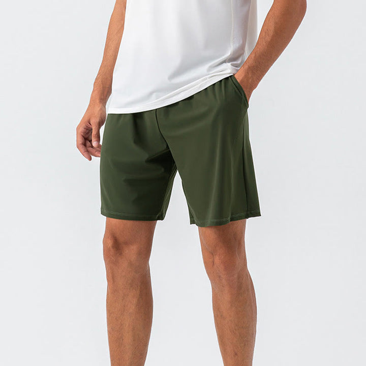 Pantaloncini sportivi da uomo Buddha Stones, casual, traspiranti, larghi, in nylon, ad asciugatura rapida, con tasche
