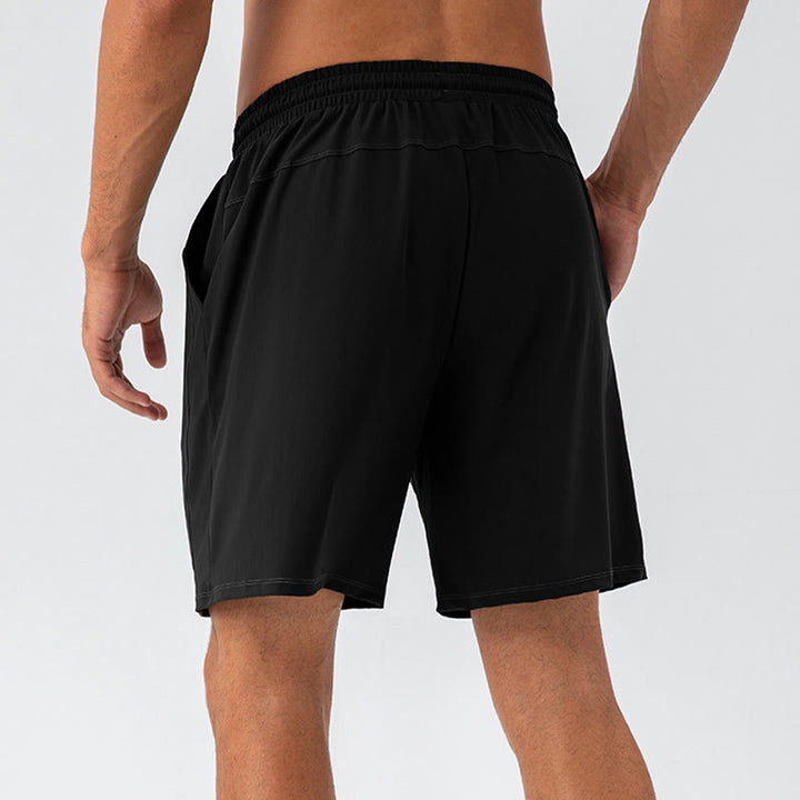 Pantaloncini sportivi da uomo Buddha Stones, casual, traspiranti, larghi, in nylon, ad asciugatura rapida, con tasche
