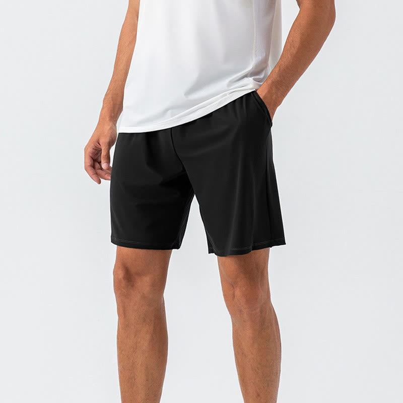 Pantaloncini sportivi da uomo Buddha Stones, casual, traspiranti, larghi, in nylon, ad asciugatura rapida, con tasche