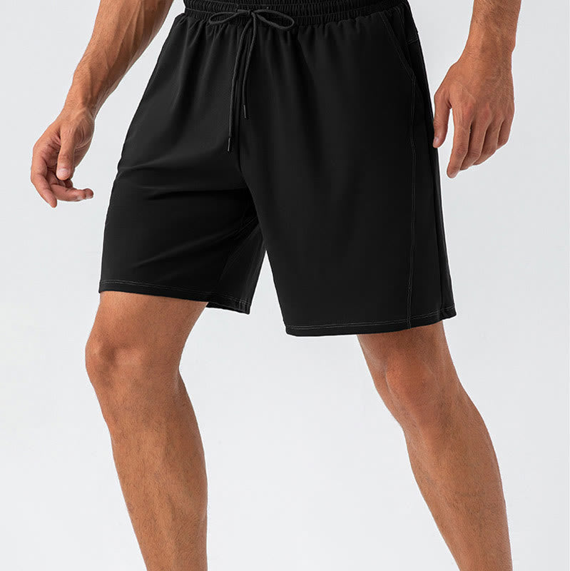 Pantaloncini sportivi da uomo Buddha Stones, casual, traspiranti, larghi, in nylon, ad asciugatura rapida, con tasche - image 7