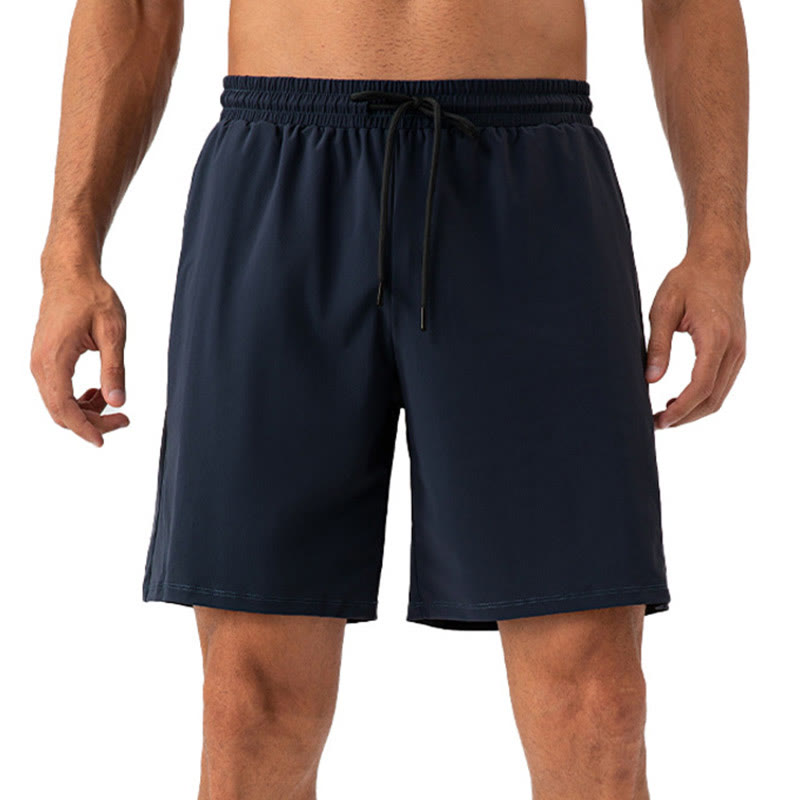 Pantaloncini sportivi da uomo Buddha Stones, casual, traspiranti, larghi, in nylon, ad asciugatura rapida, con tasche