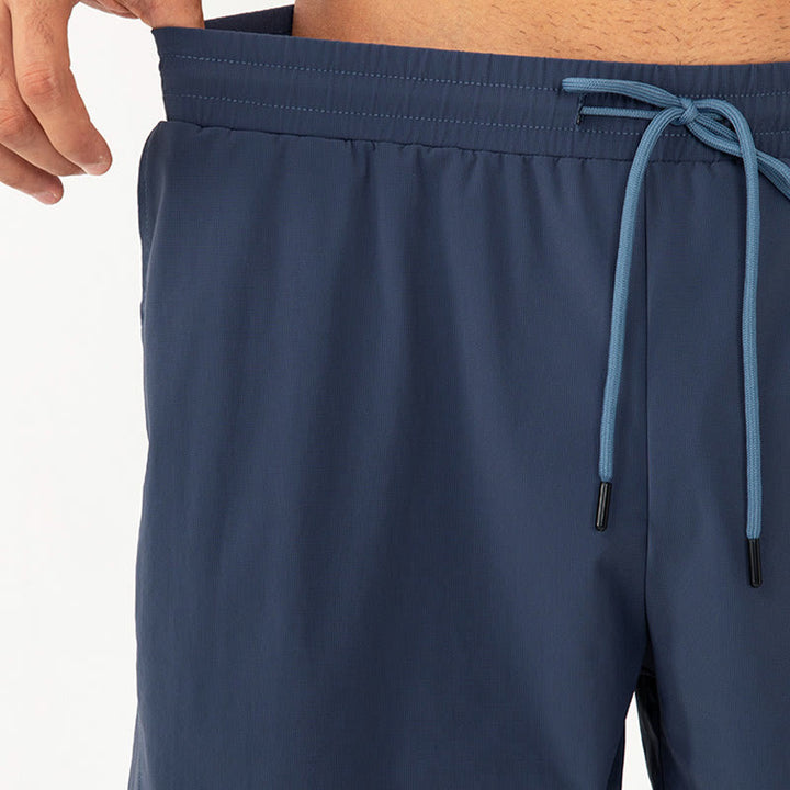 Pantaloncini sportivi da uomo Buddha Stones, casual, traspiranti, larghi, in nylon, ad asciugatura rapida, con tasche - image 17