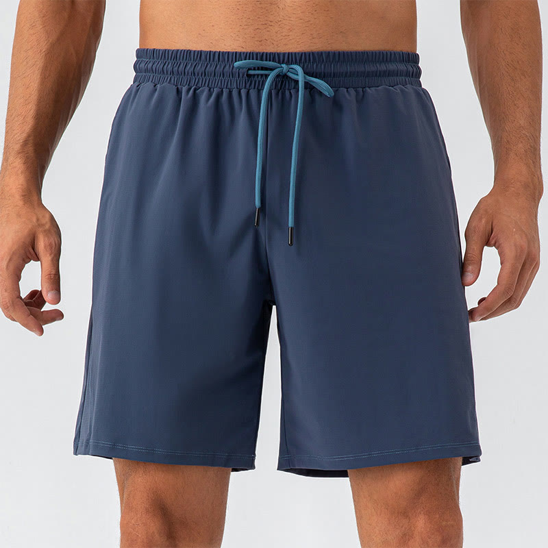 Pantaloncini sportivi da uomo Buddha Stones, casual, traspiranti, larghi, in nylon, ad asciugatura rapida, con tasche