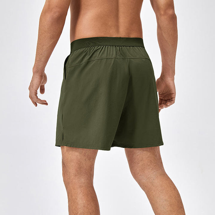 Pantaloncini sportivi casuali larghi in nylon ad asciugatura rapida da uomo Buddha Stones con tasche