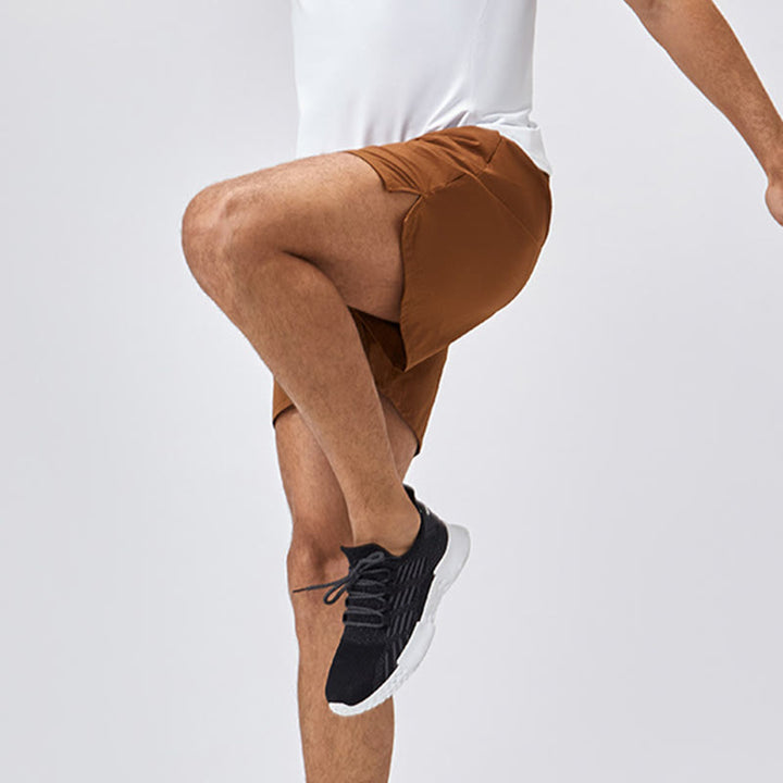 Pantaloncini sportivi casuali larghi in nylon ad asciugatura rapida da uomo Buddha Stones con tasche