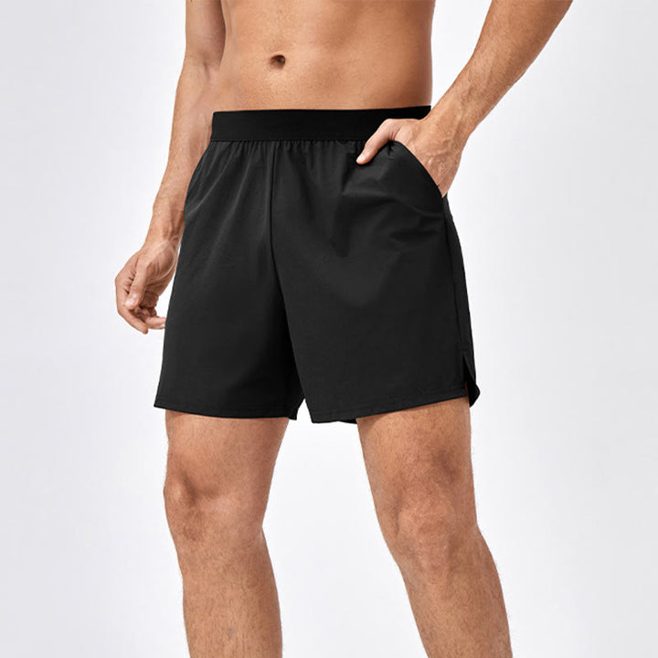 Pantaloncini sportivi casuali larghi in nylon ad asciugatura rapida da uomo Buddha Stones con tasche