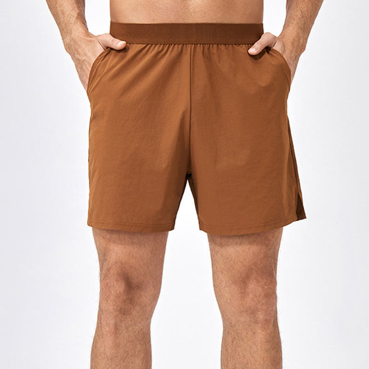 Pantaloncini sportivi casuali larghi in nylon ad asciugatura rapida da uomo Buddha Stones con tasche