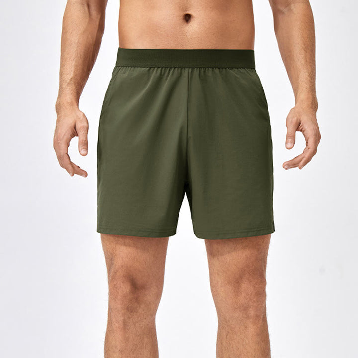 Pantaloncini sportivi casuali larghi in nylon ad asciugatura rapida da uomo Buddha Stones con tasche