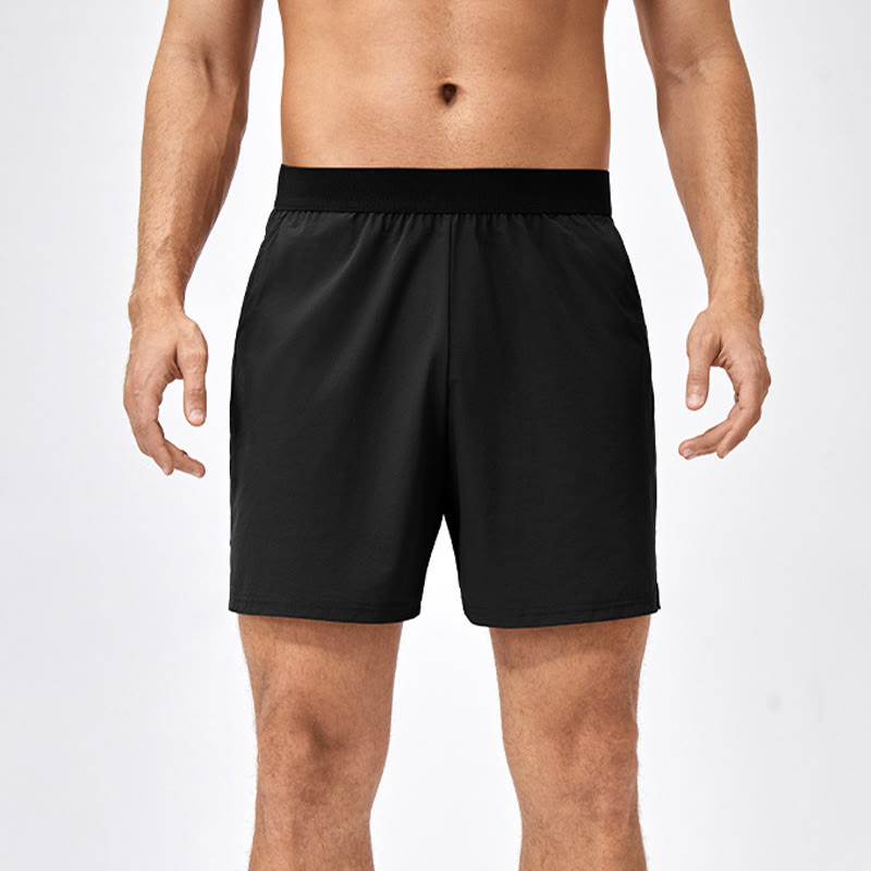 Pantaloncini sportivi casuali larghi in nylon ad asciugatura rapida da uomo Buddha Stones con tasche