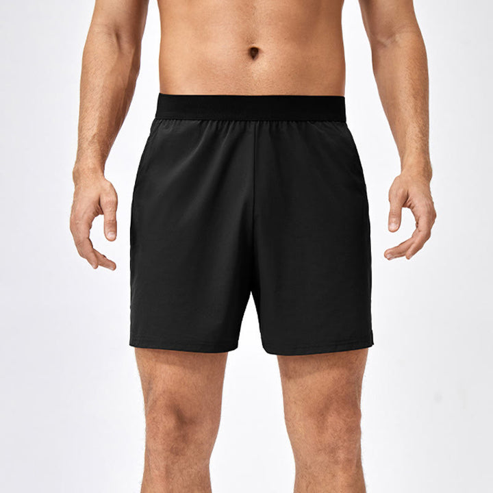 Pantaloncini sportivi casuali larghi in nylon ad asciugatura rapida da uomo Buddha Stones con tasche