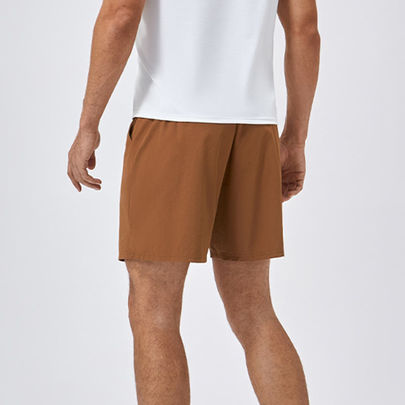 Pantaloncini sportivi casuali larghi in nylon ad asciugatura rapida da uomo Buddha Stones con tasche