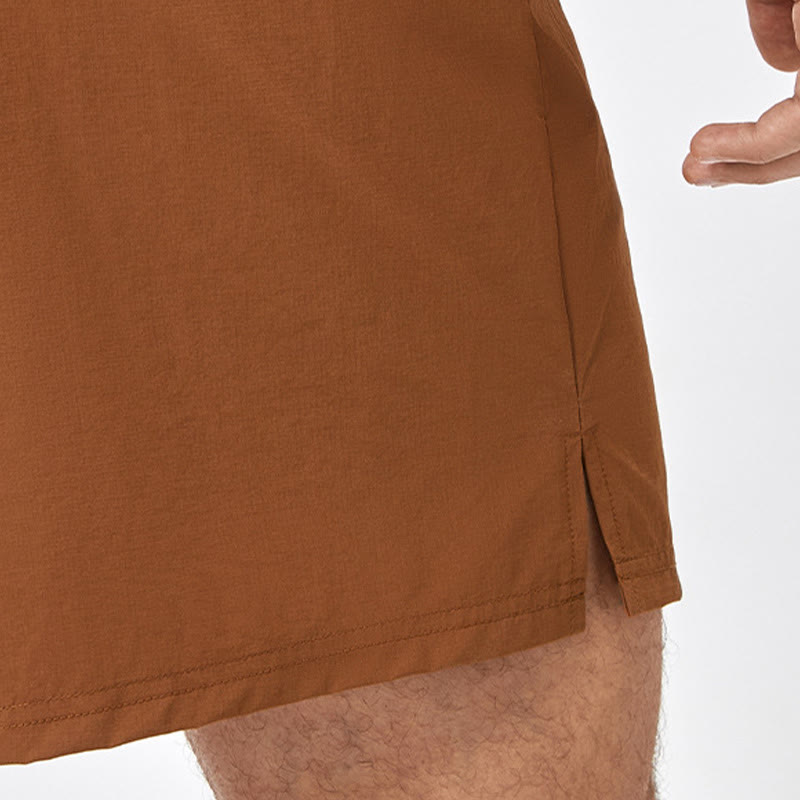 Pantaloncini sportivi casuali larghi in nylon ad asciugatura rapida da uomo Buddha Stones con tasche