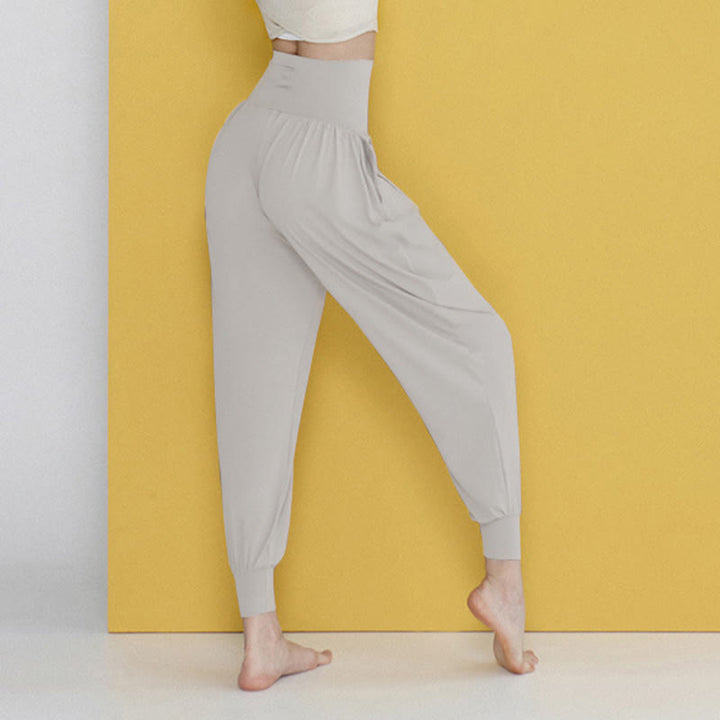 Pantaloni Leica da donna Buddha Stones Casual Plain a vita alta e asciugatura rapida con tasche - image 39