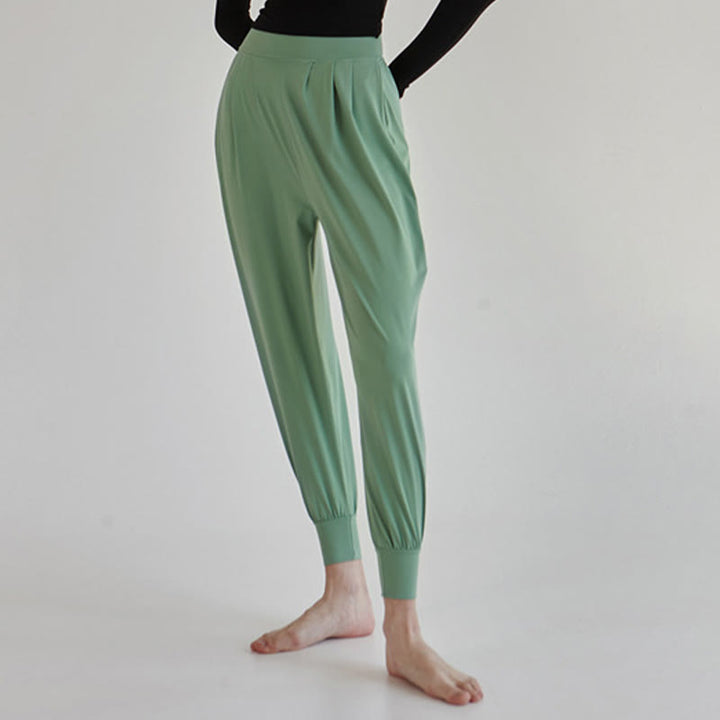 Pantaloni Leica da donna Buddha Stones Casual Plain a vita alta e asciugatura rapida con tasche - image 34