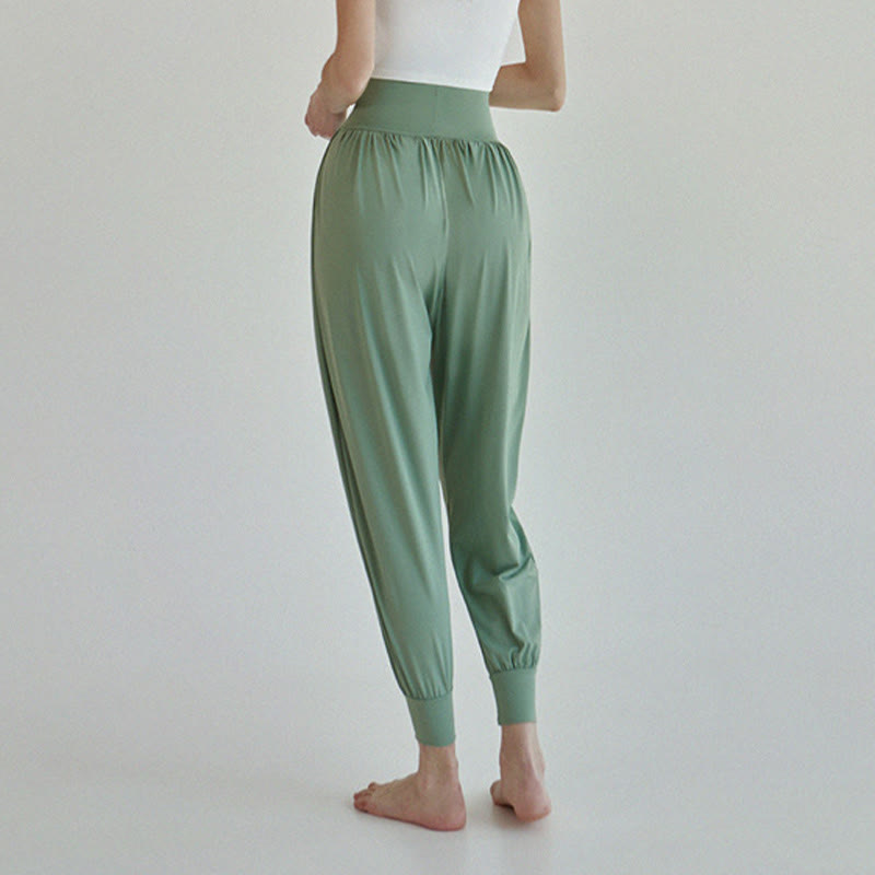 Pantaloni Leica da donna Buddha Stones Casual Plain a vita alta e asciugatura rapida con tasche - image 28